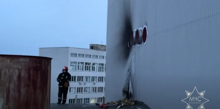 На одном из предприятий Гомеля произошел пожар