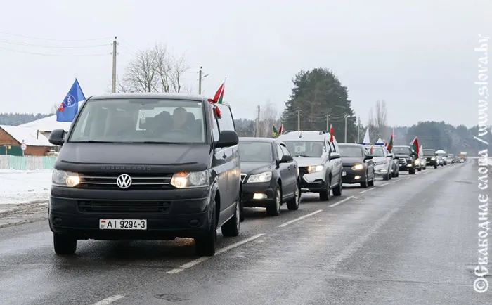 В Рогачевском районе прошел автопробег памяти бойцов 8-го штрафбата и 80-летию освобождения райцентра