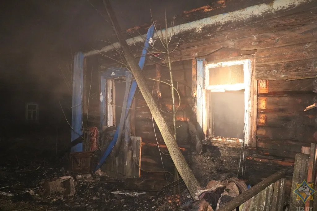 В Калинковичском районе при пожаре погиб мужчина