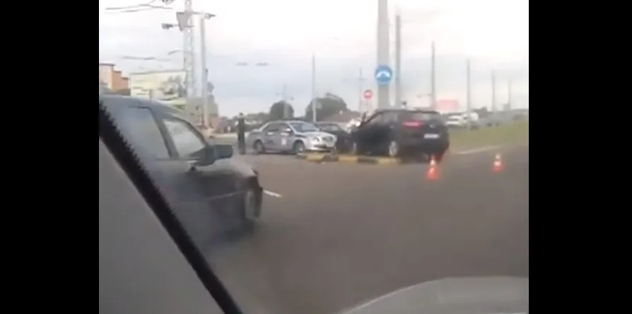В Гомеле на улице Фрунзе произошло ДТП