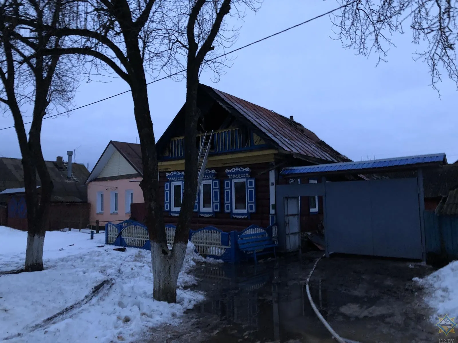 В Ветковском районе на пожаре травмирован мужчина