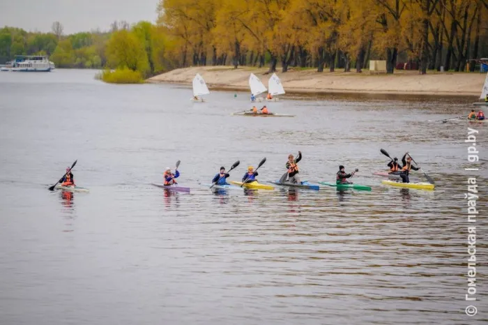 В Гомеле водная регата «Мы вместе!» стала красивым шоу на воде