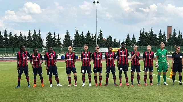 Женская команда ФК "Минск" завершила выступление в Лиге чемпионов