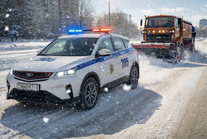  Госавтоинспекция ввела режим «Погода. Снежные заносы» по всей Гомельской области