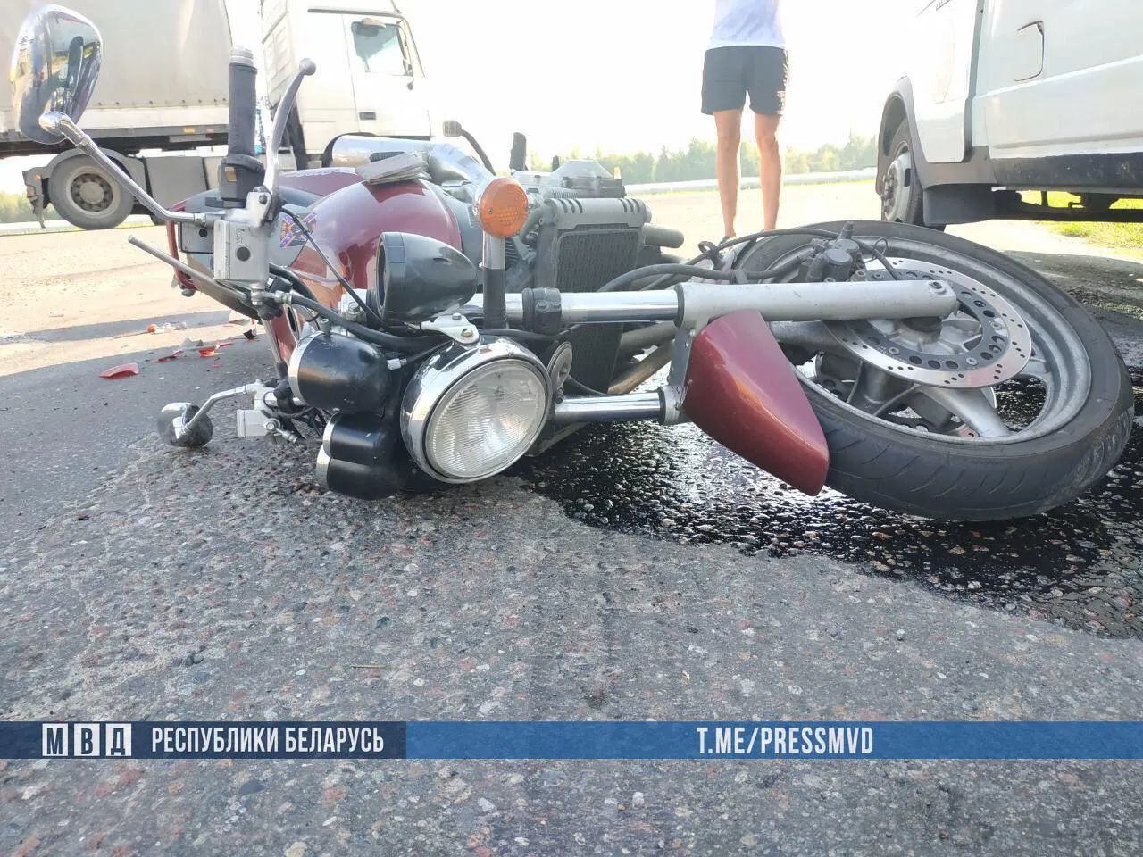 В Гомельском районе в результате ДТП погиб мотоциклист