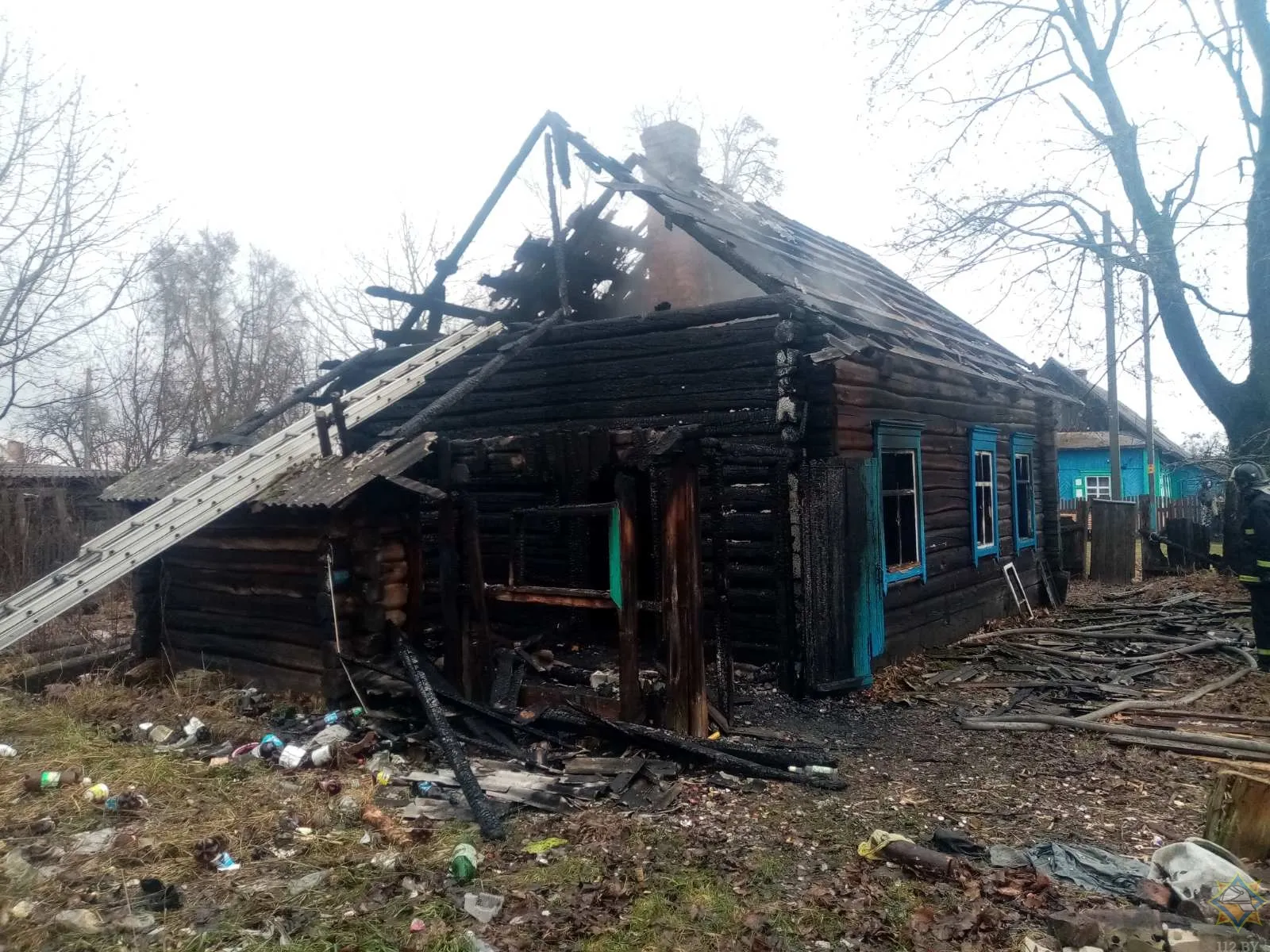 В Октябрьском районе при пожаре погиб мужчина