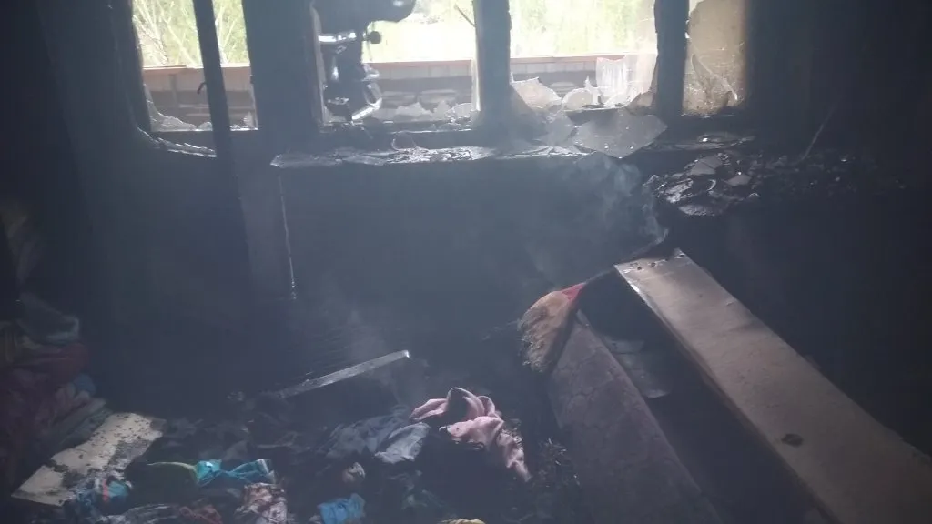 На пожаре в Брагинском районе спасен мужчина