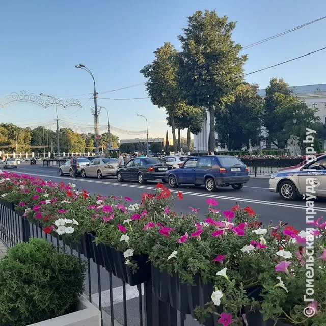 В Гомеле недалеко от площади Ленина произошло ДТП с участием четырёх машин