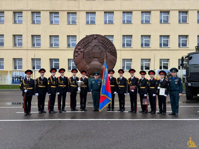 Лицеисты МЧС стали победителями республиканского смотра-конкурса по строевой подготовке