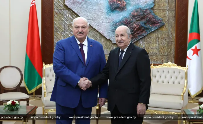 Встреча Лукашенко с Президентом Алжира Теббуном прошла во дворце "Эль-Мурадия"