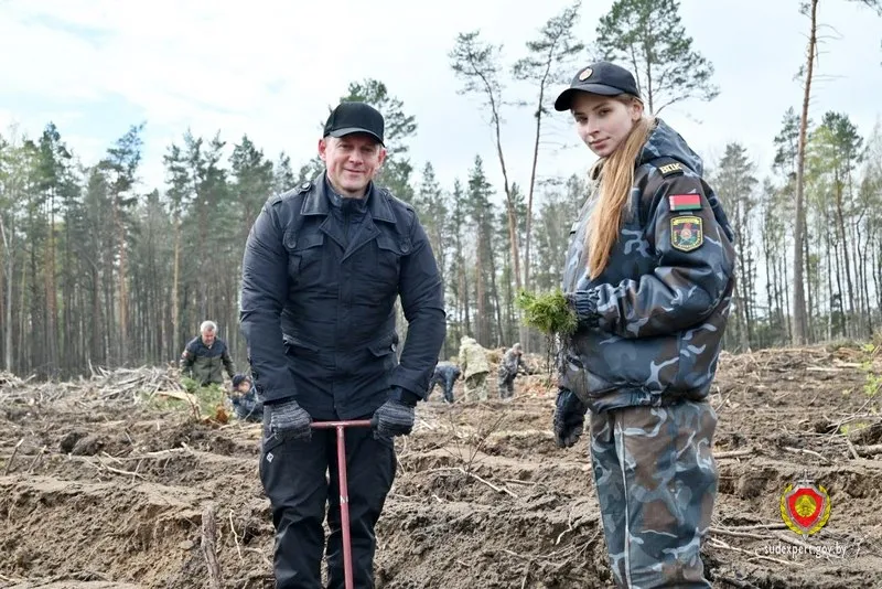 На весенней уборке: судебные эксперты Гомельщины присоединились к республиканскому субботнику
