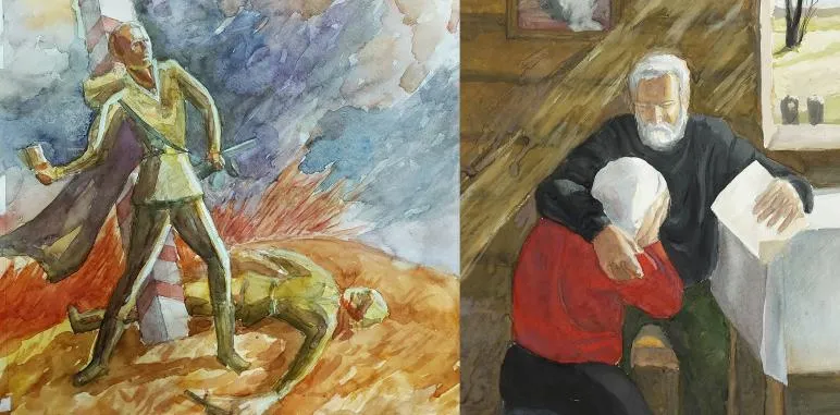 К 75-летию Великой Победы Светлогорская детская школа изобразительного искусства представила проект "Иллюстрации памяти"
