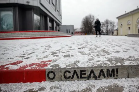 Первый снег в Гомеле