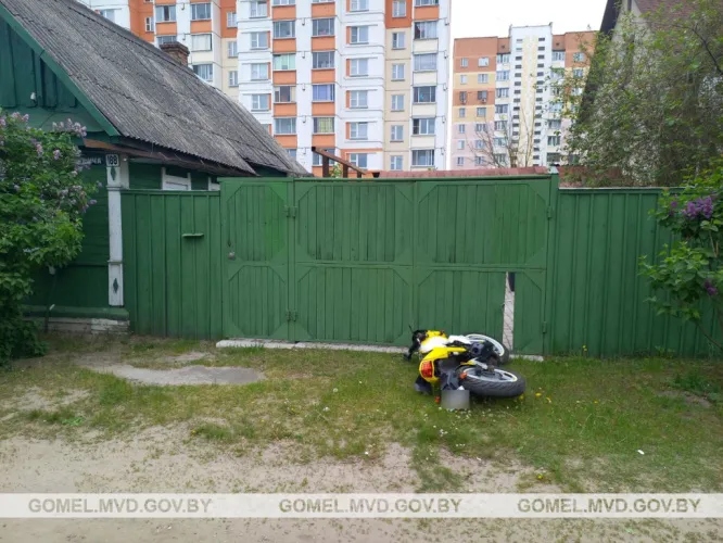 В Гомеле произошло ДТП с участием мотоциклиста