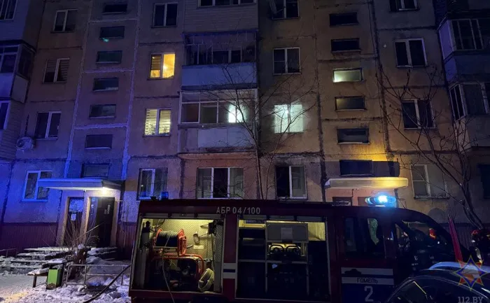 В Гомеле на пожаре работники МЧС спасли женщину