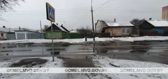 В Гомеле на Севастопольской улице водитель наехал на пешехода
