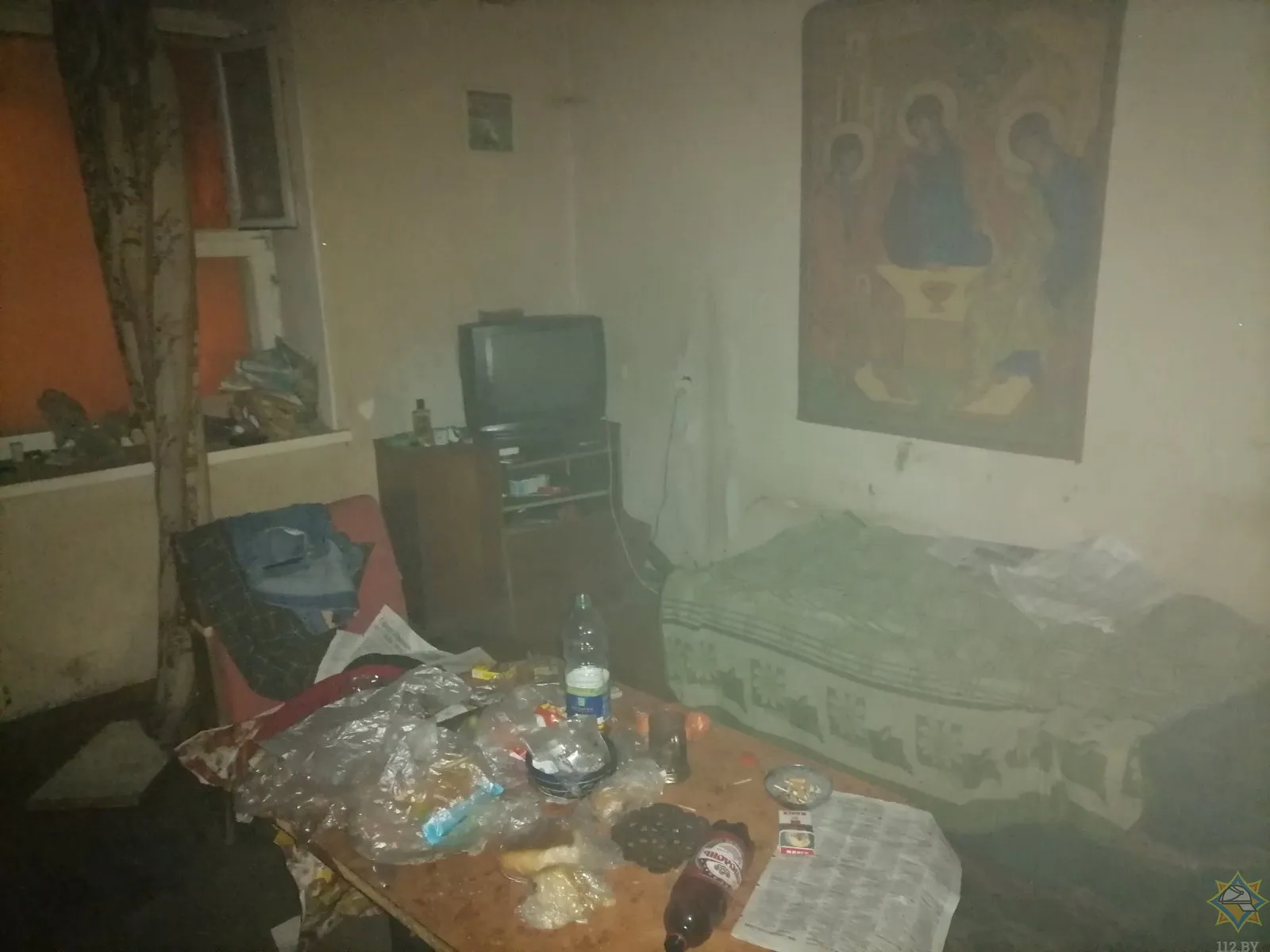 В Жлобине на пожаре работники МЧС спасли мужчину