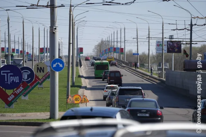 В Гомеле на мосту через Сож отремонтировали деформационный шов