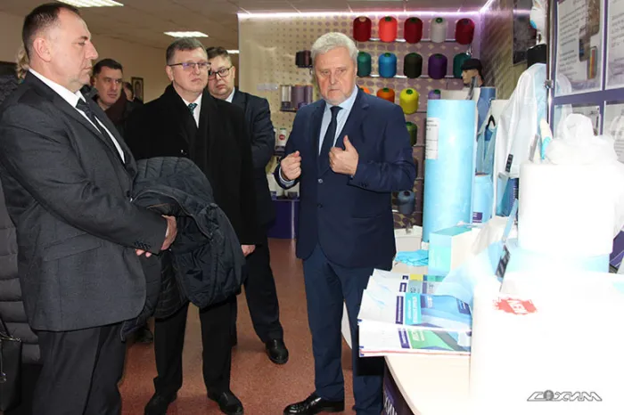 Помощник Президента Республики Беларусь – инспектор по Гомельской области Сергей Бартош посетил "СветлогорскХимволокно"