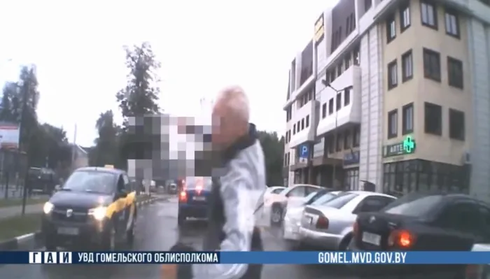 В Гомеле пешеход внезапно выбежал на проезжую часть и попал под машину