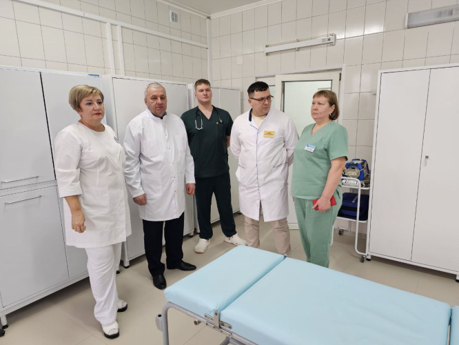 В Добрушской ЦРБ завершен ремонт отделения анестезиологии и реанимации