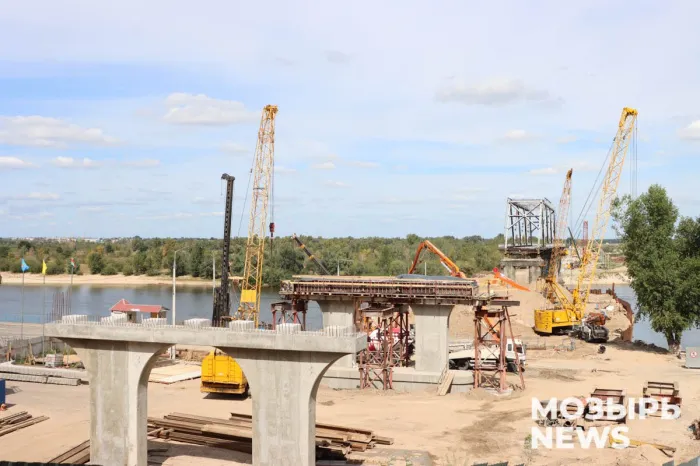 Вырисовываются первые очертания будущего моста через Припять в Мозыре