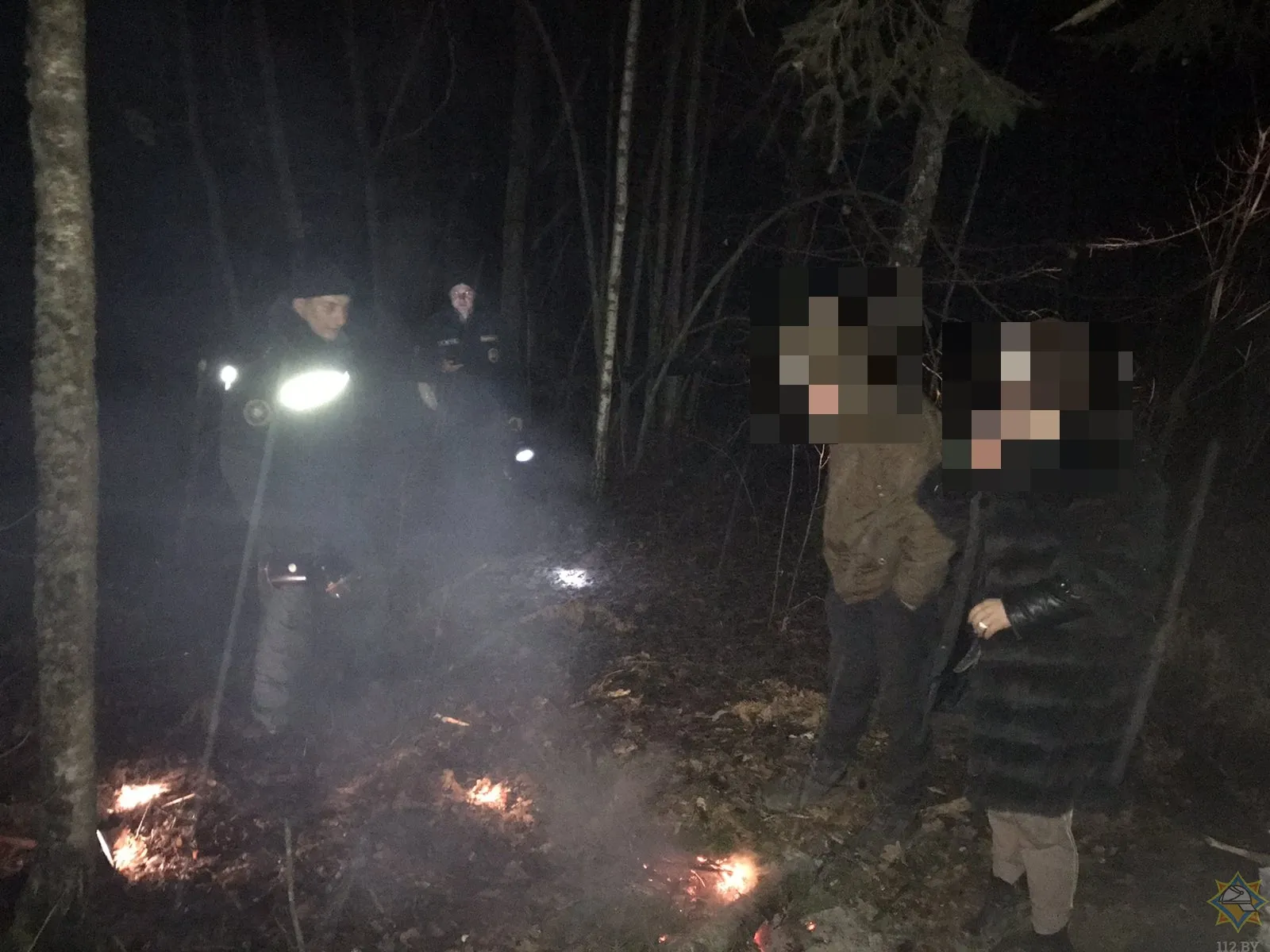 В Добрушском районе в лесу потерялись двое человек. Их нашли спасатели
