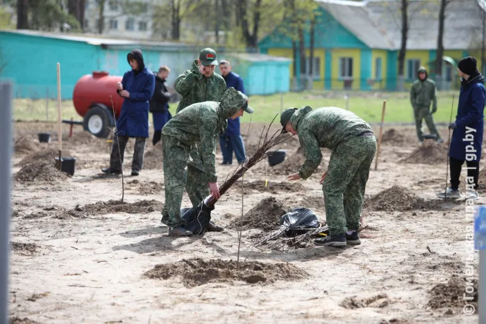 На сладкую память: в Буда-Кошелевском аграрно-техническом колледже заложили яблоневый сад в честь женщин-педагогов