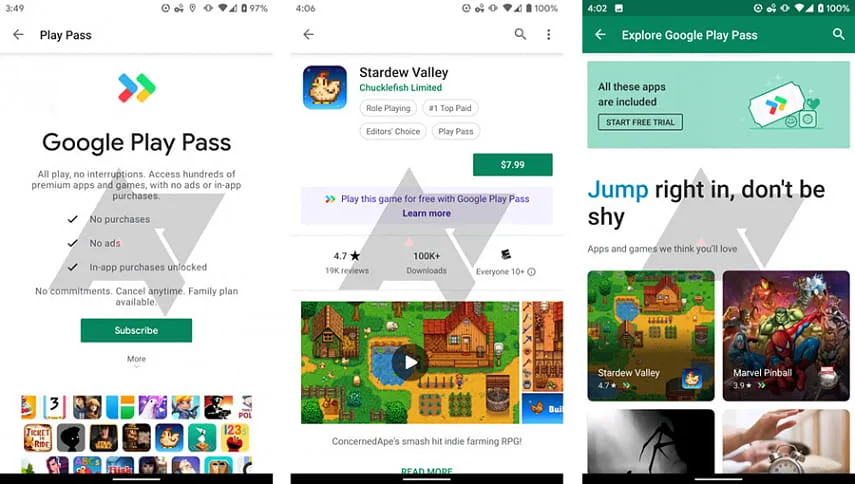 Google тестирует платную подписку Play Pass на приложения для Android