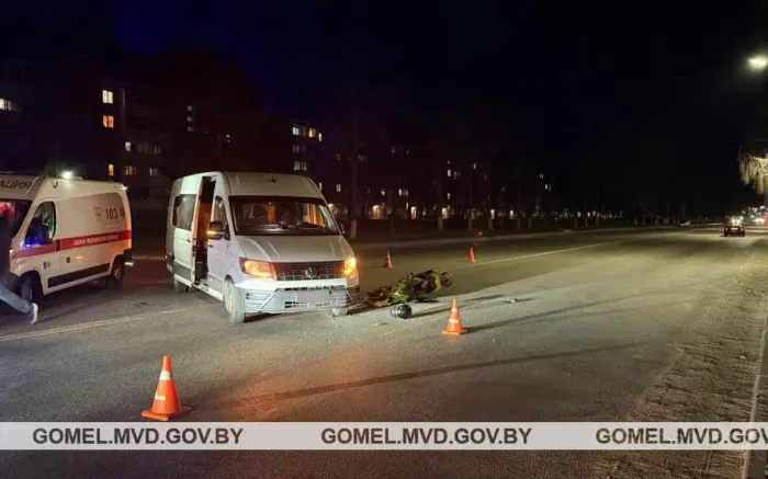 В Мозыре в ДТП пострадал мотоциклист