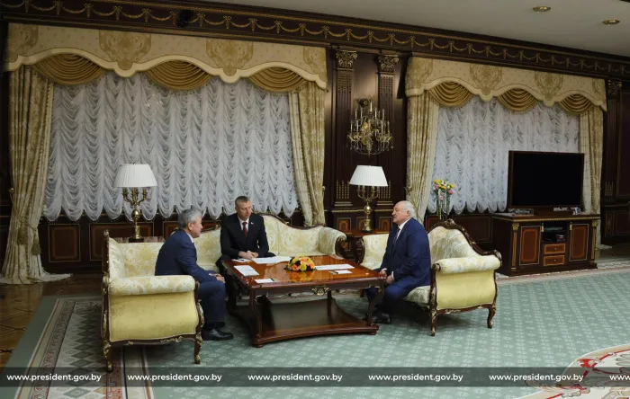 Лукашенко встретился с главой Администрации Президента Кыргызстана Адылбеком Касымалиевым