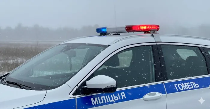 ГАИ предупреждает о гололеде и мокром снеге на дорогах Гомельщины