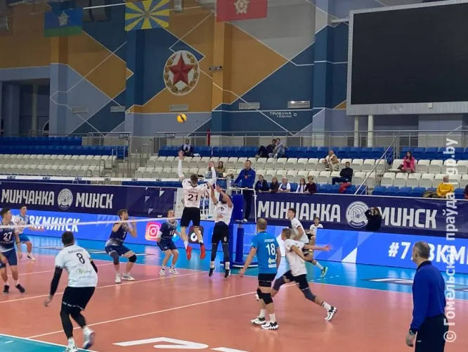 На предварительном этапе чемпионата Беларуси по волейболу «Энергия» переиграла «Строитель» из Минска – 3:1 