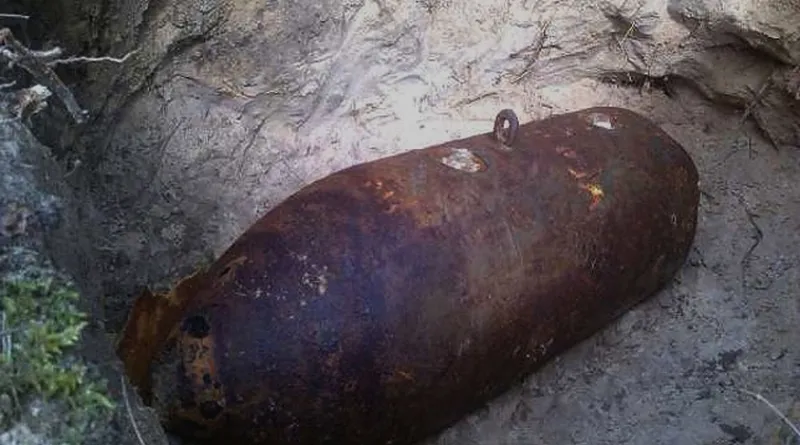 Бомбу времен войны обнаружили под Светлогорском