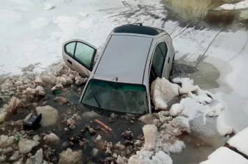 Под Житковичами иномарка с девушкой-водителем свалилась с моста в реку