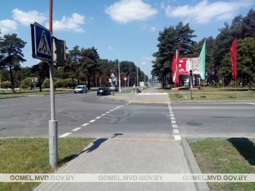 В Светлогорске водитель, из-за ослепления солнцем, совершил наезд на пешехода