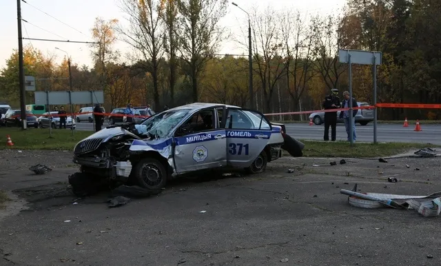 В Гомеле вынесен приговор водителю, из-за которого в ДТП пострадал экипаж ГАИ