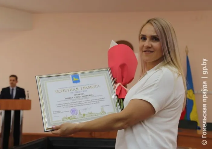 В областном центре чествовали мужскую и женскую команды гандбольного клуба "Гомель"