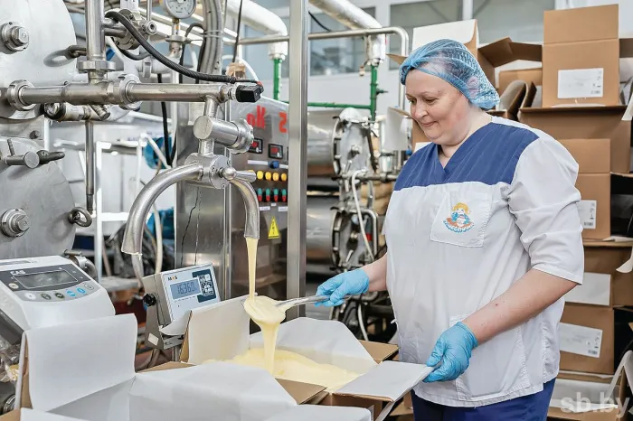 За рубеж и на свои прилавки — в Октябрьском выпускают продукцию, которой в Гомельской области раньше не было