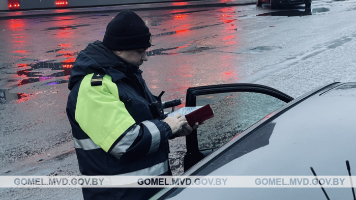 Сотрудники ГАИ приняли дополнительные меры по обеспечению безопасности на дорогах Гомельщины