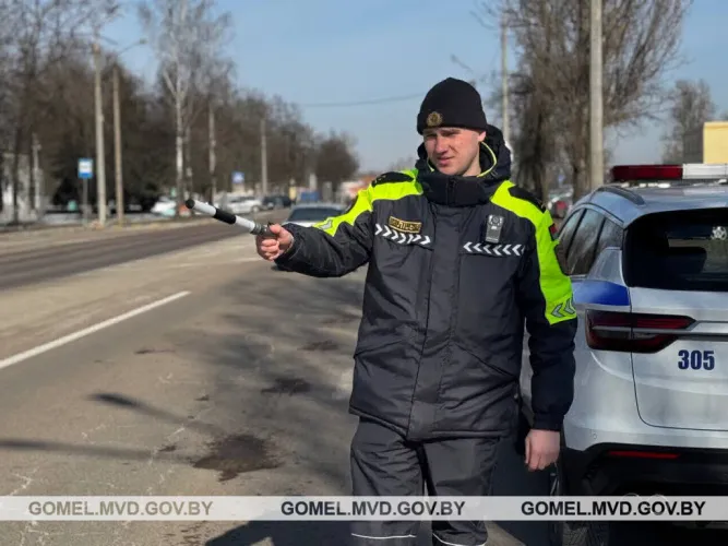 Сотрудники ГАИ Гомельской области за утро понедельника выявили более 200 нарушений ПДД