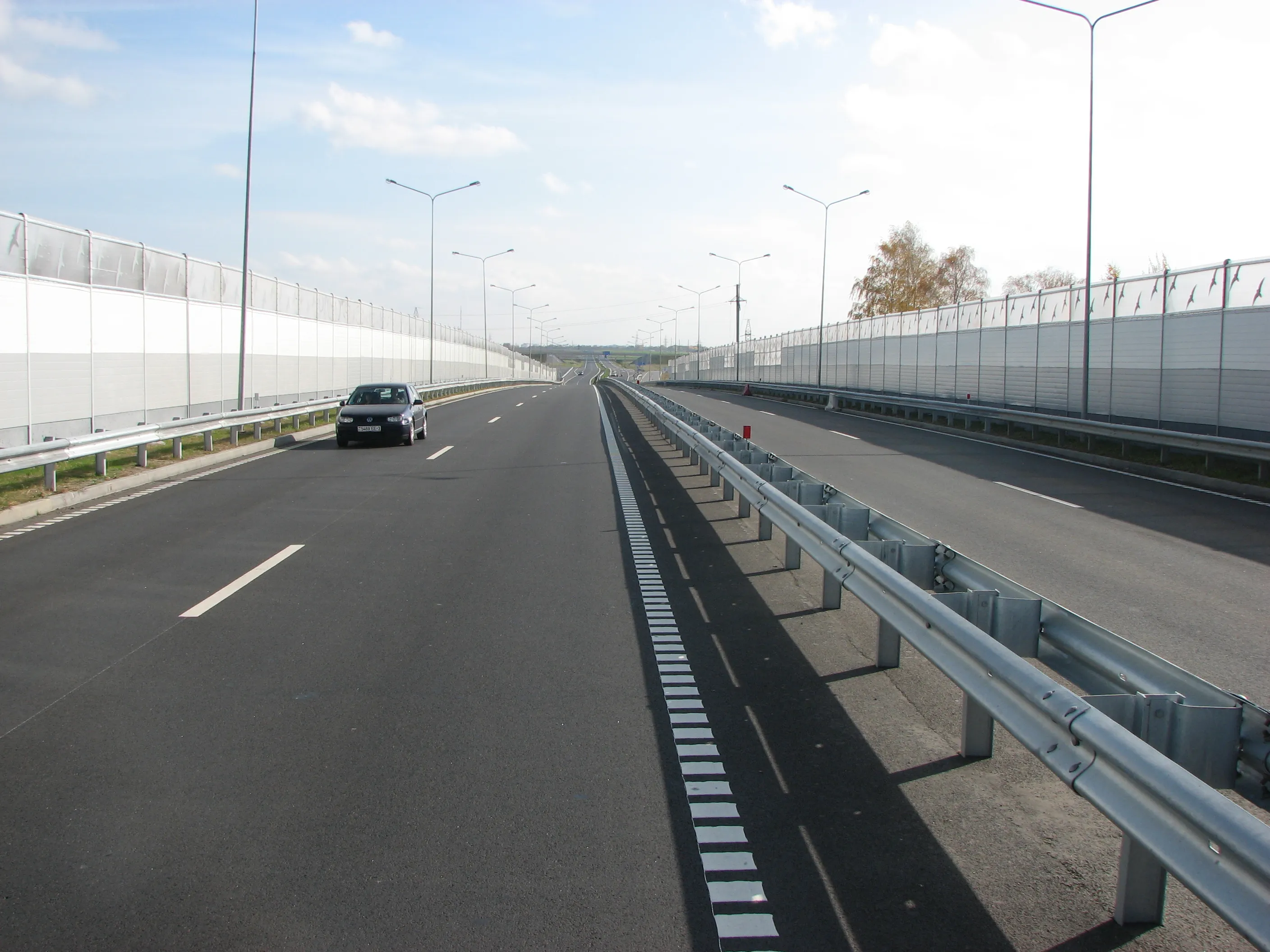 Во вторник торжественно открыли автомобильную дорогу М5 на участке Жлобин — Гомель