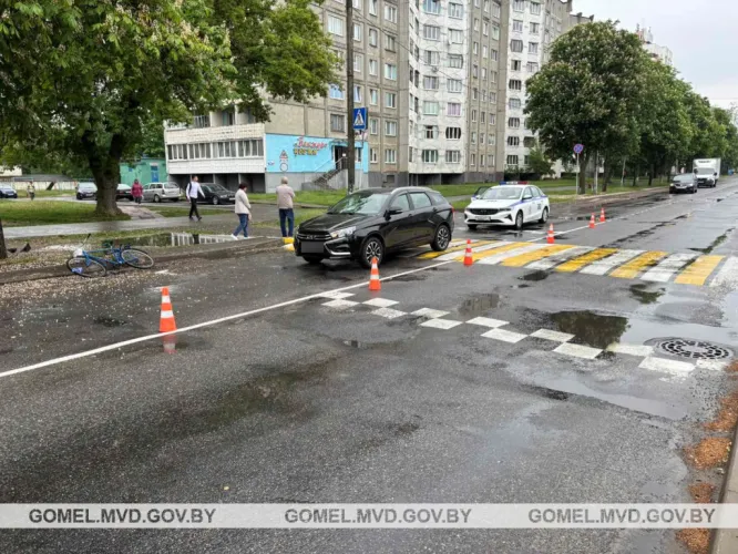 В Светлогорске велосипедиста сбили на пешеходном переходе
