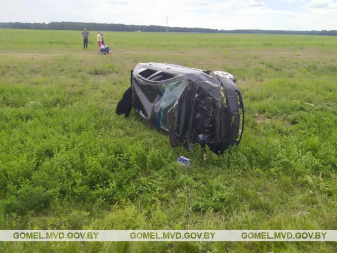 В Светлогорском районе опрокинулась легковушка, водитель погиб
