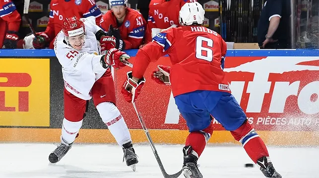 Белорусские хоккеисты выиграли у норвежцев на чемпионате мира по хоккею