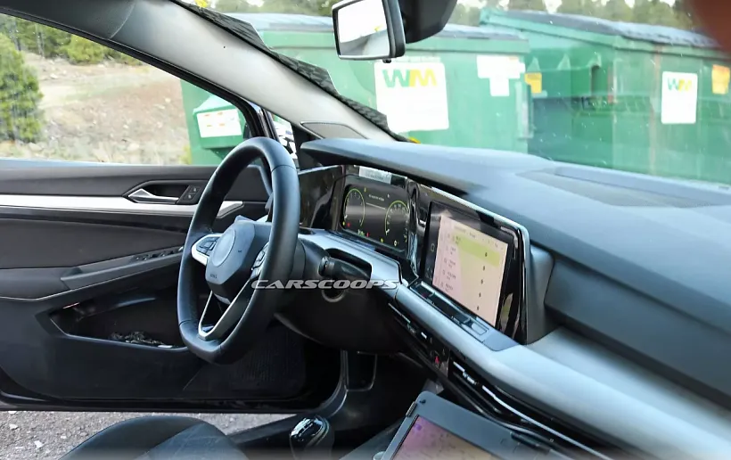 Стало известно, как будет выглядеть интерьер нового Volkswagen Golf