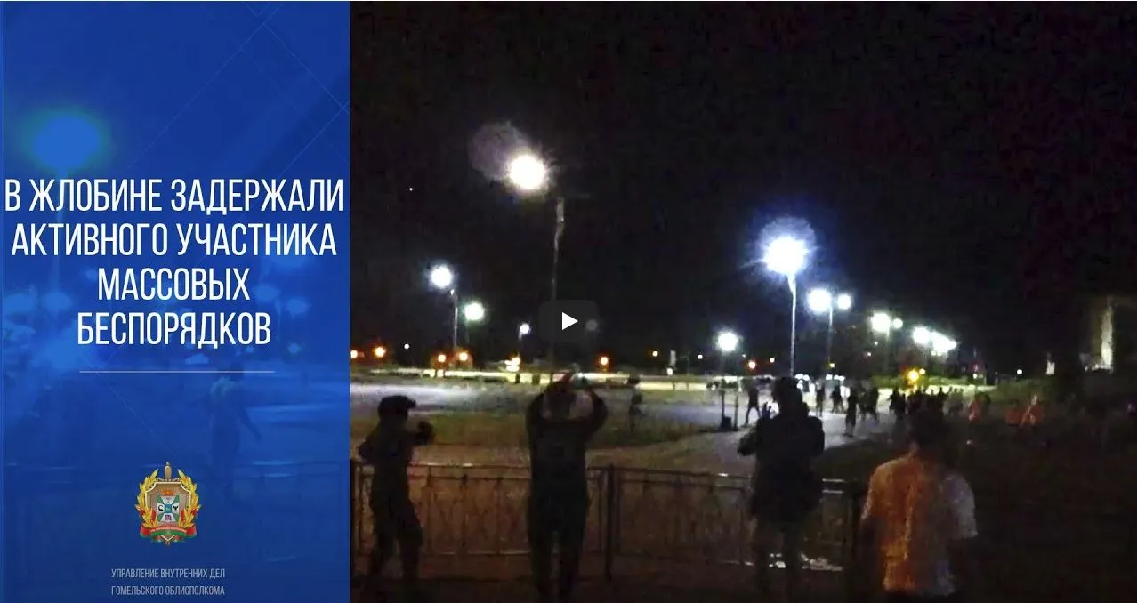 На Гомельщине задержан активный участник массовых беспорядков