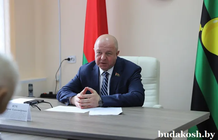 Сенатор Дмитрий Жук провел личный прием граждан в Буда-Кошелевском райисполкоме