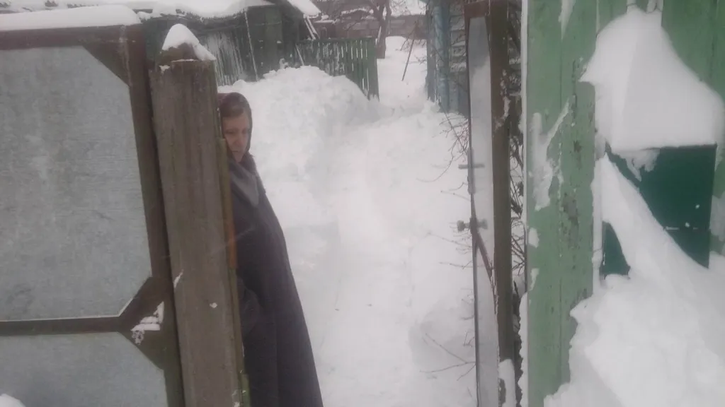 В Рогачеве дома одиноких пенсионерок занесло снегом. Спасатели пришли на помощь