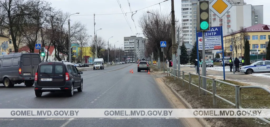 За сутки на Гомельщине пострадали два пешехода 